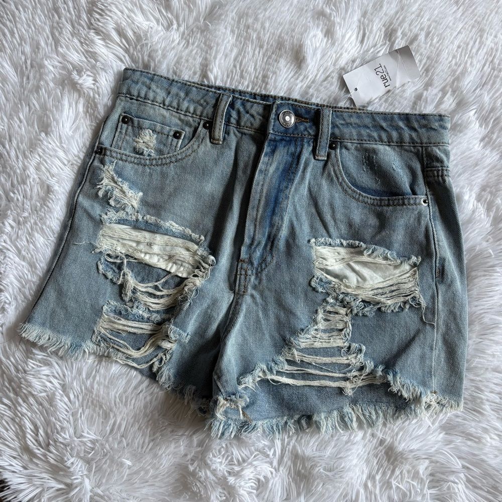 Rue21 Jean‎ Shorts Distressed New Womens Juniors Size 1